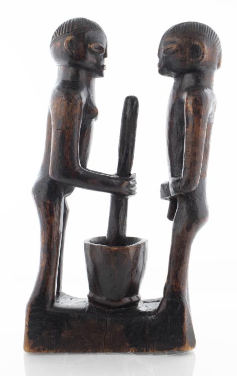 WEST AFRICAN CARVED WOOD FIGURAL