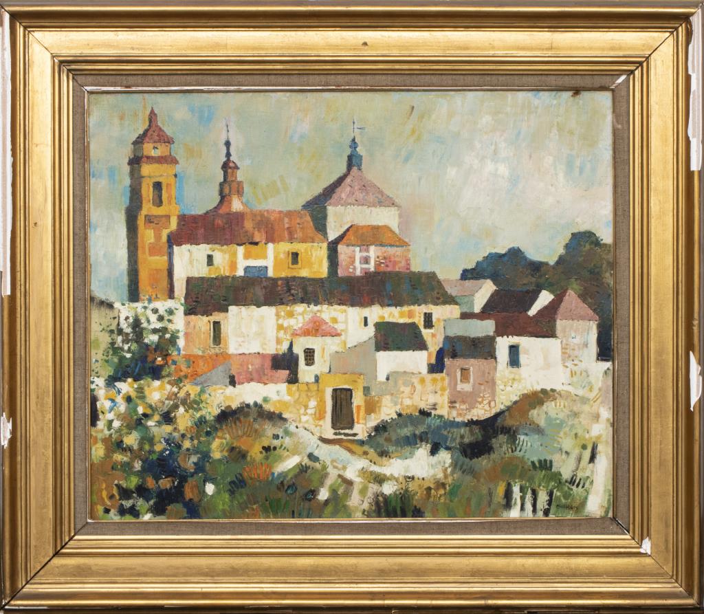 GUY CHARON "VILLAGE LANDSCAPE"