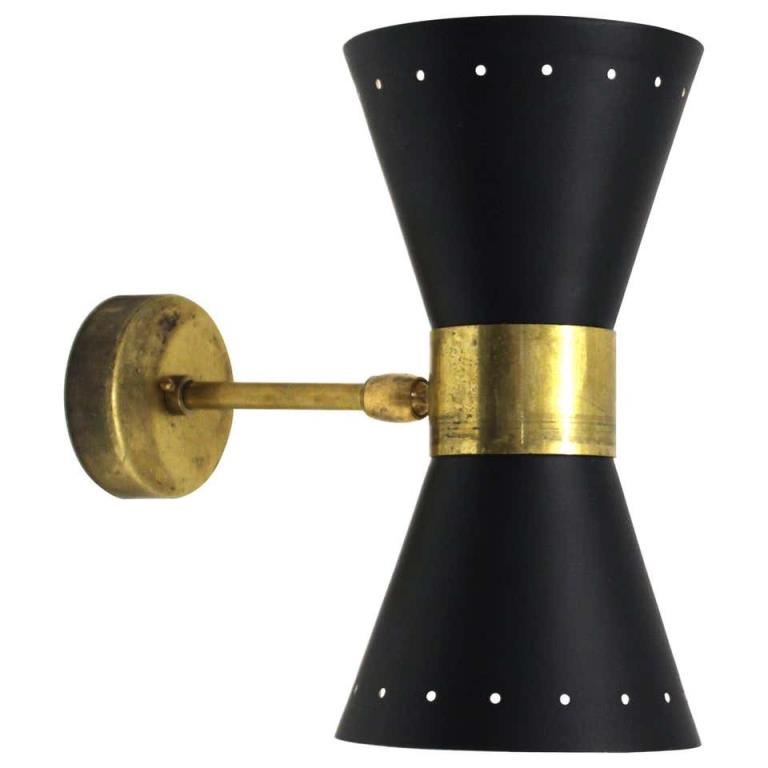 ITALIAN STILNOVO STYLE WALL SCONCE 3c4393