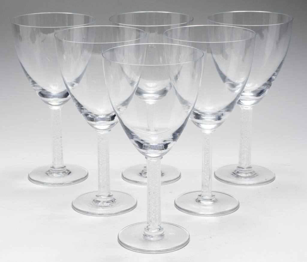 LALIQUE PHALSBOURG WINE GLASSES  3c43cd