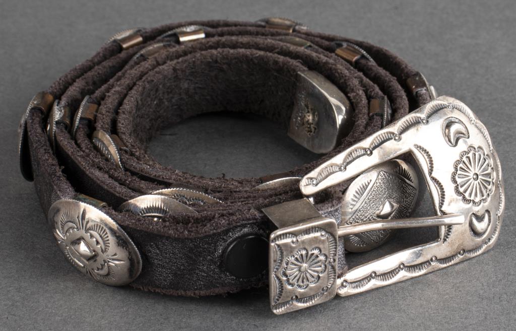 JERRY WERITO NAVAJO SILVER CONCHO