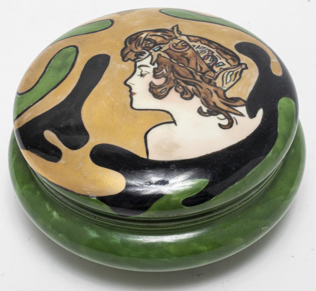 T V LIMOGES ART NOUVEAU COVERED 3c443b