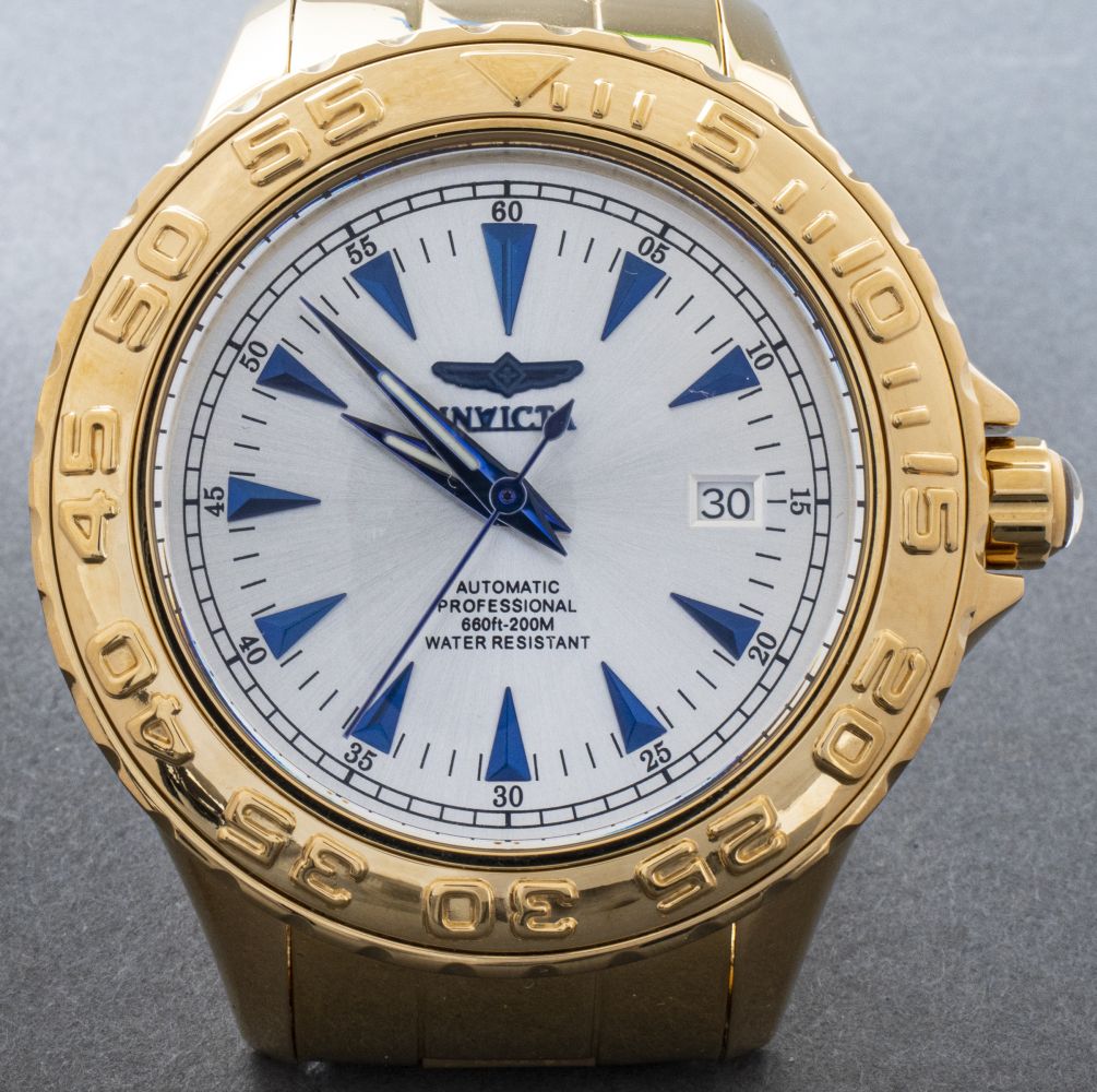 INVICTA "PRO DIVER" GOLD-TONE WATCH