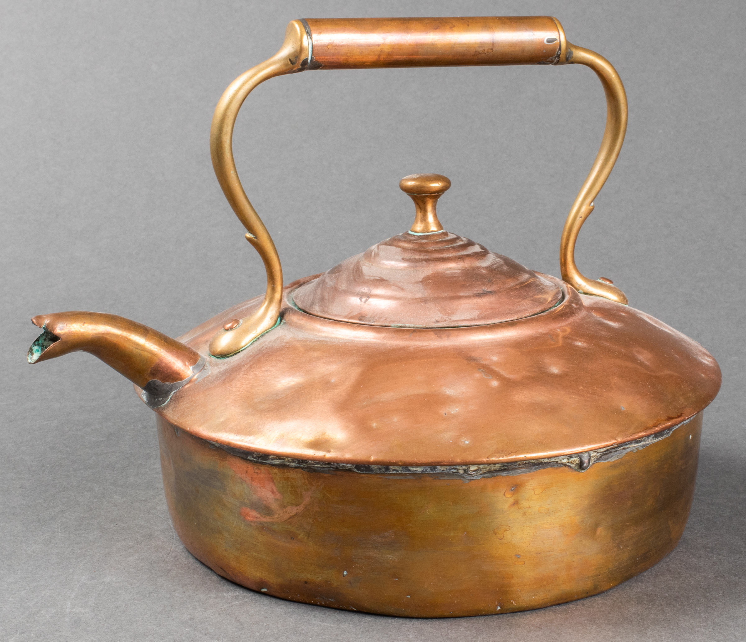 COPPER TEA KETTLE WITH HANDLE Vintage