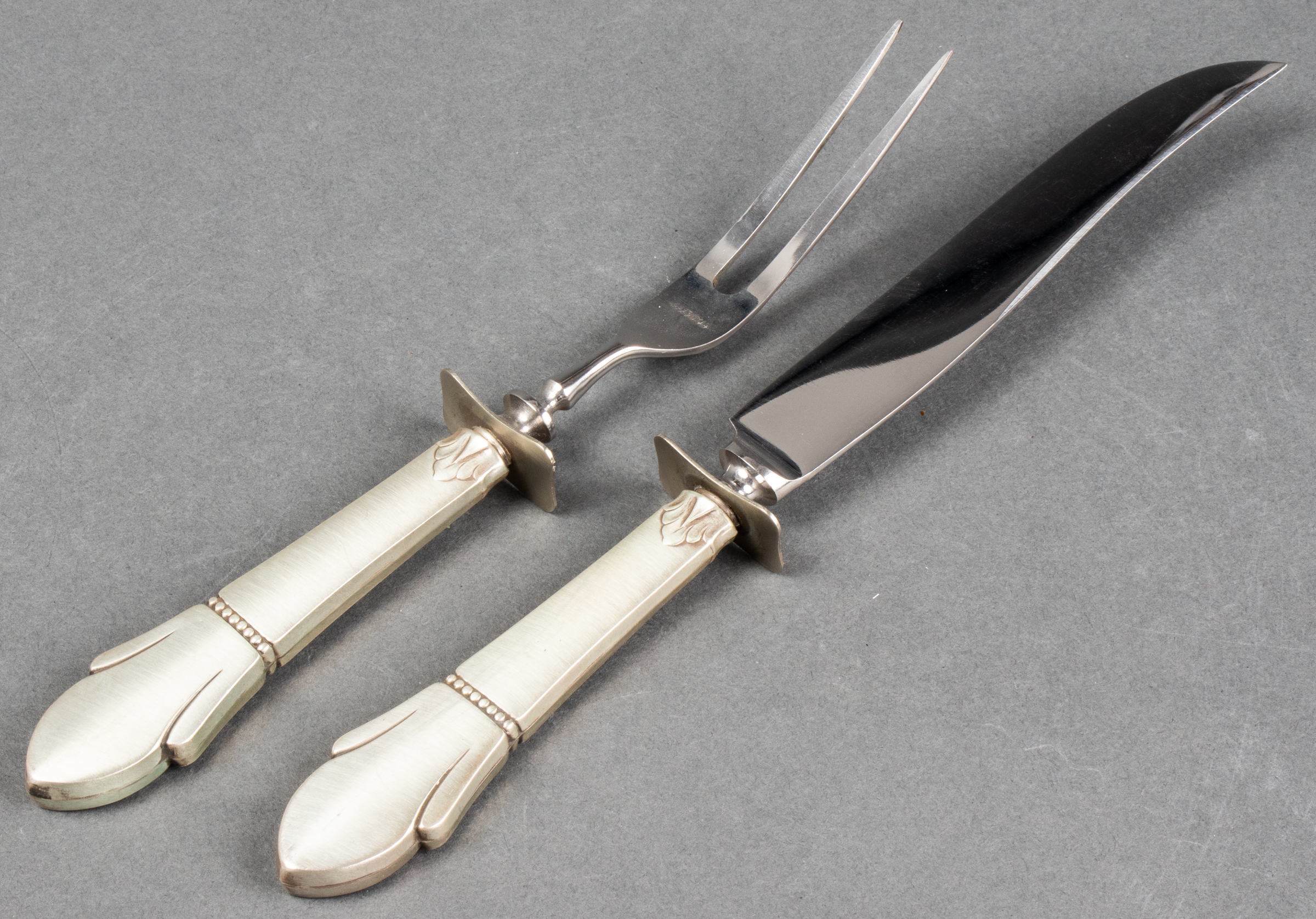 STERLING SILVER CARVING SET 2 3c44af