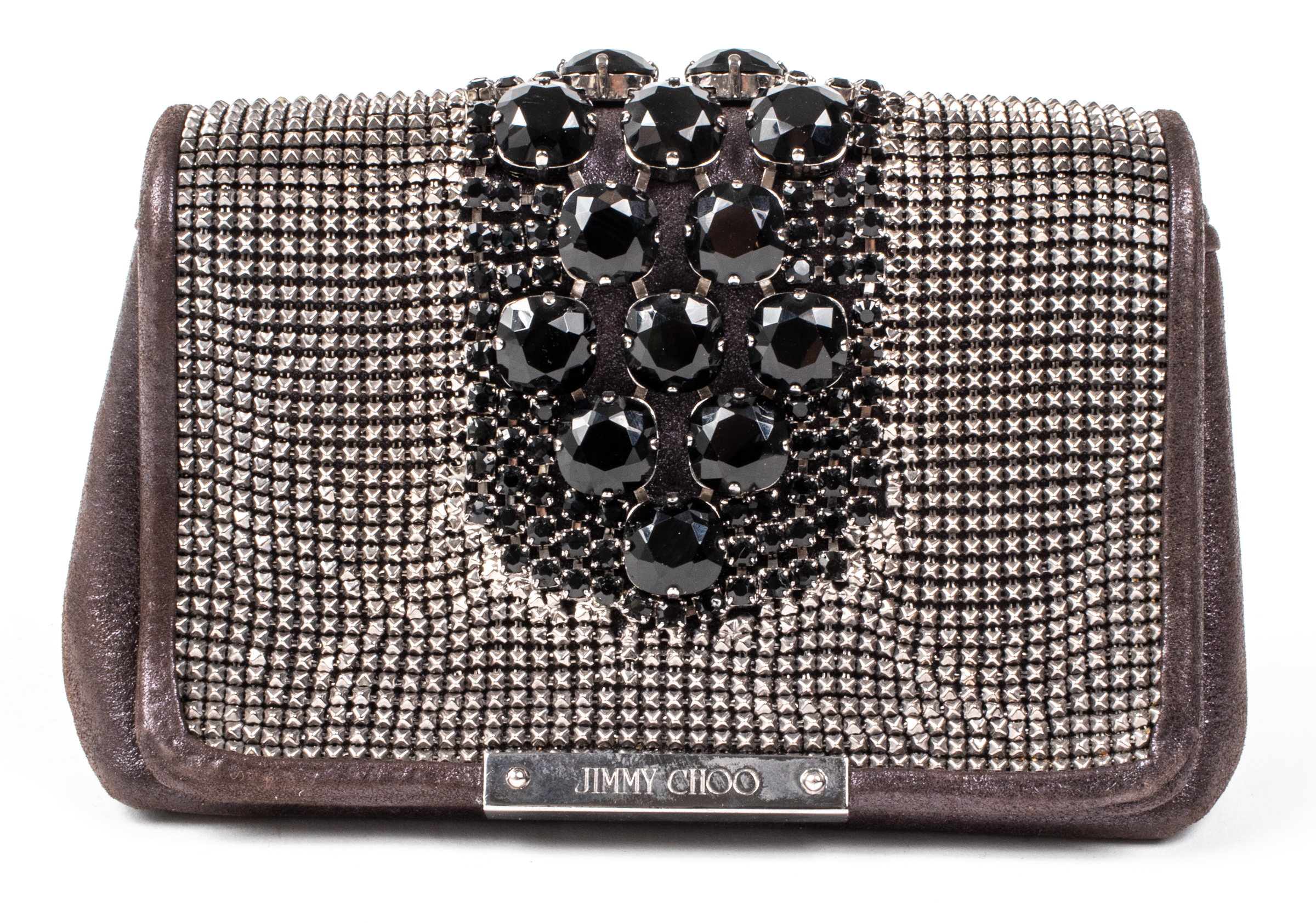 JIMMY CHOO CRYSTAL AND CHAIN MAIL