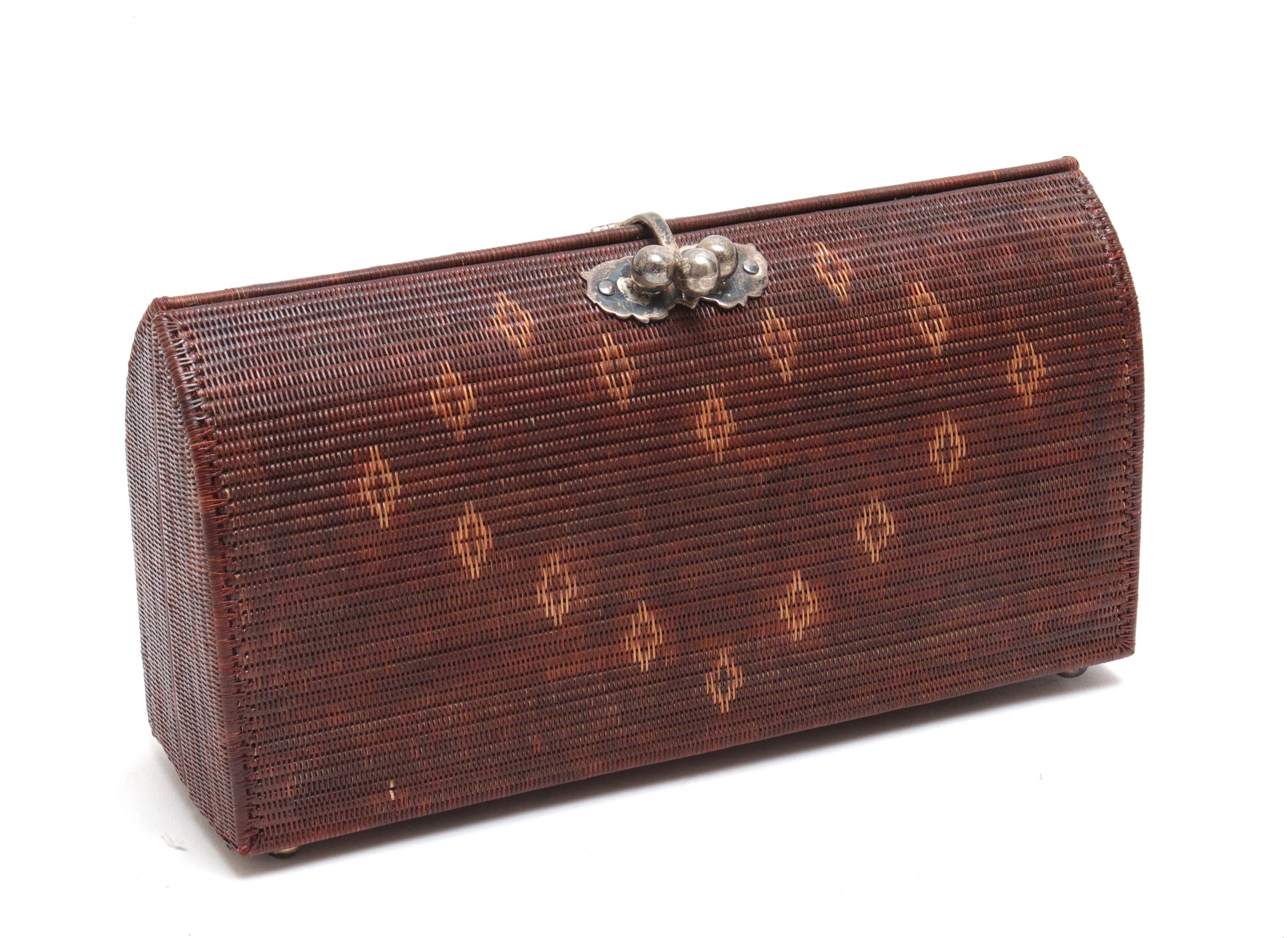 MID-CENTURY MODERN WOVEN CLUTCH