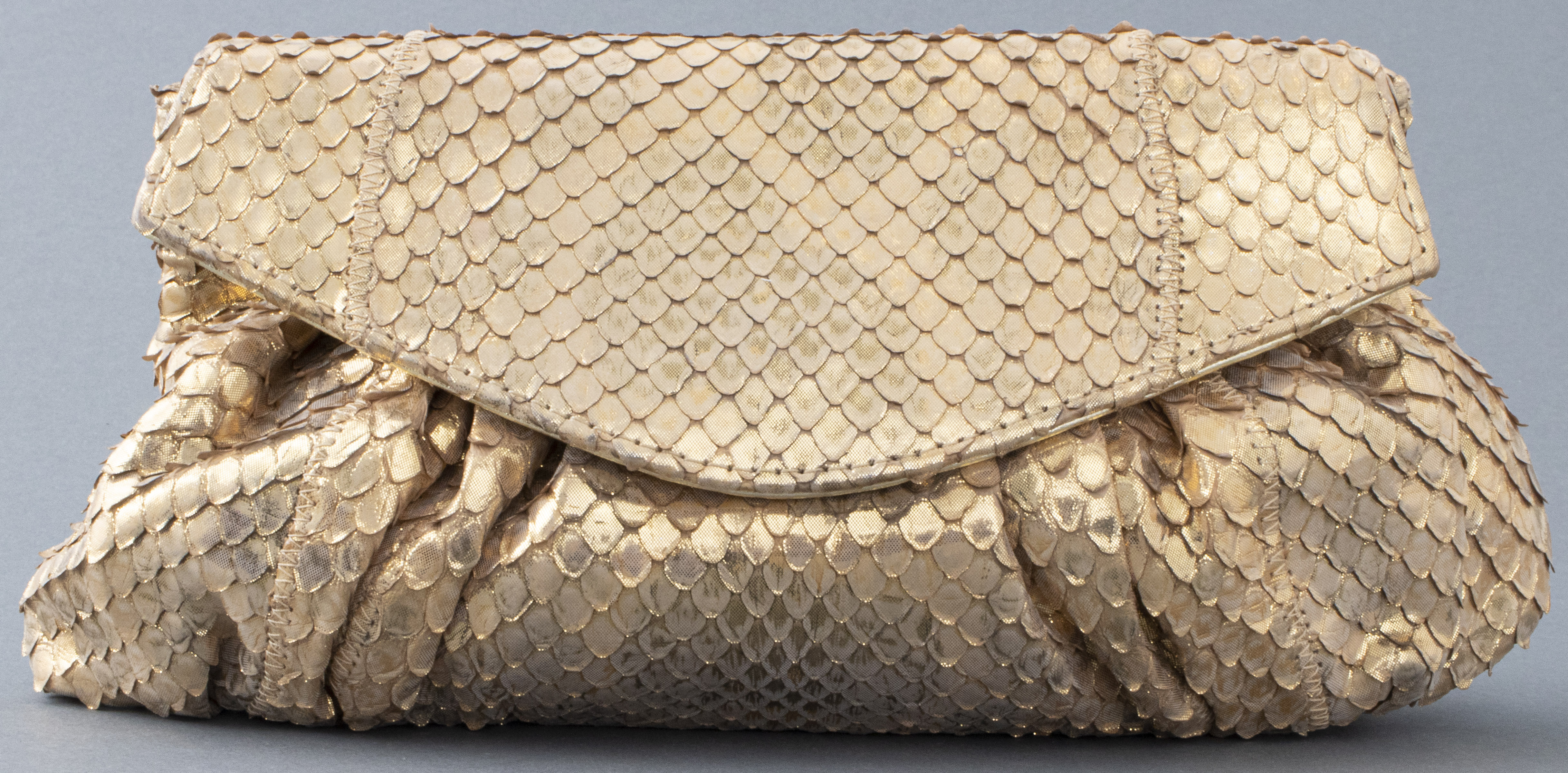 CARLOS FALCHI GOLD TONE SNAKE PRINT 3c4505