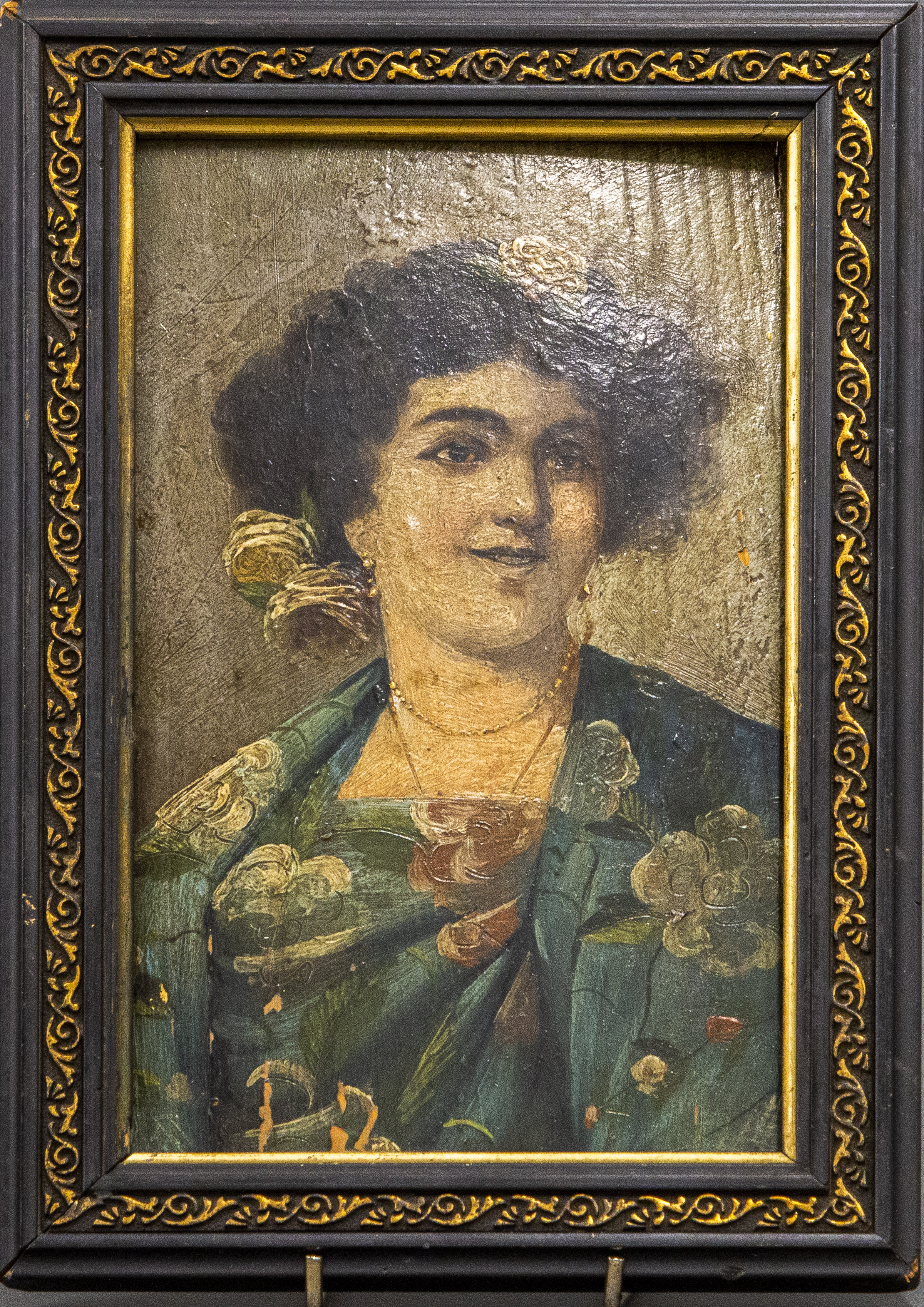 PORTRAIT OF A WOMAN, PAINTING OVER