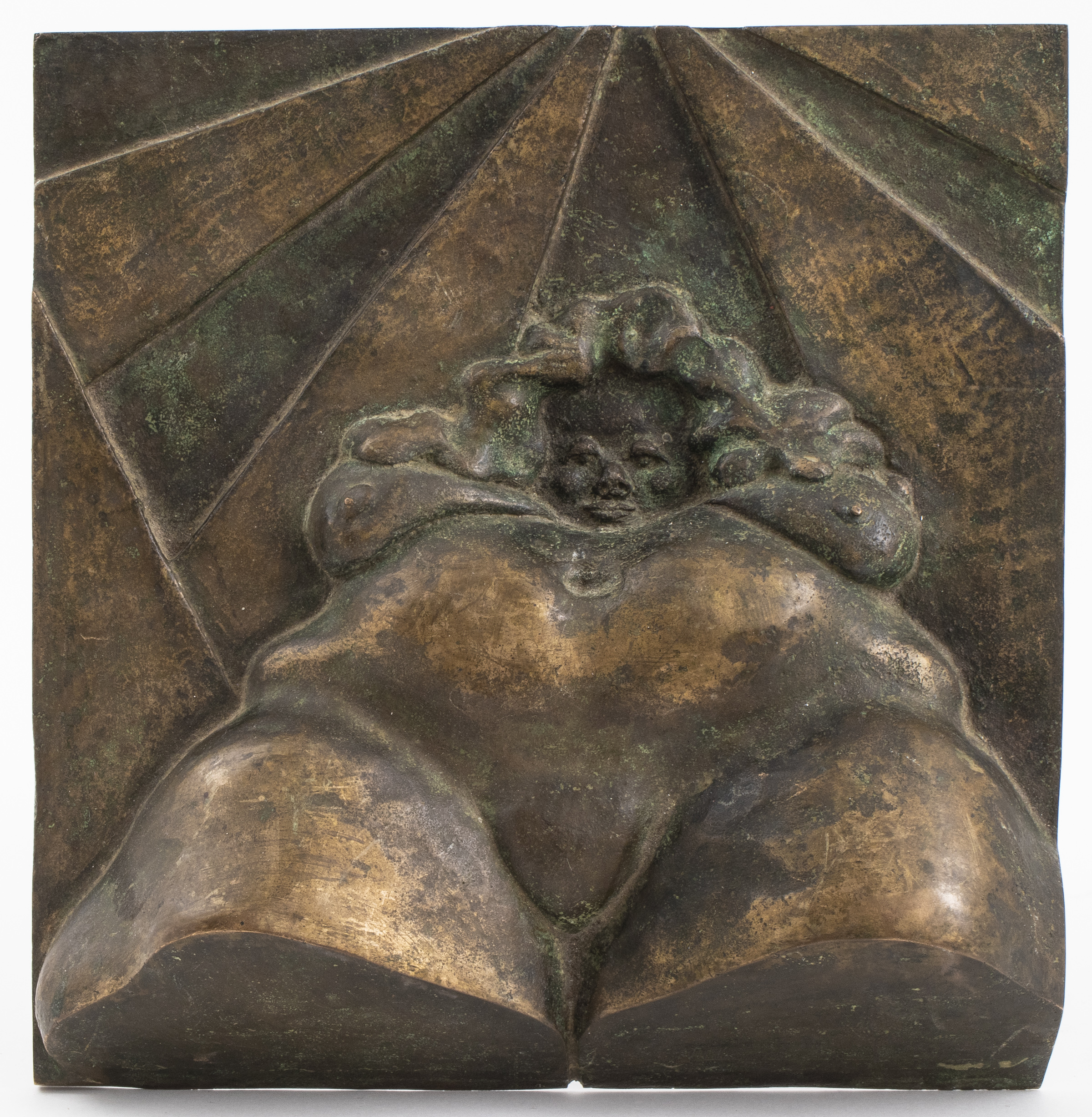 BRONZE WALL PLAQUE OF VOLUPTUOUS 3c4540