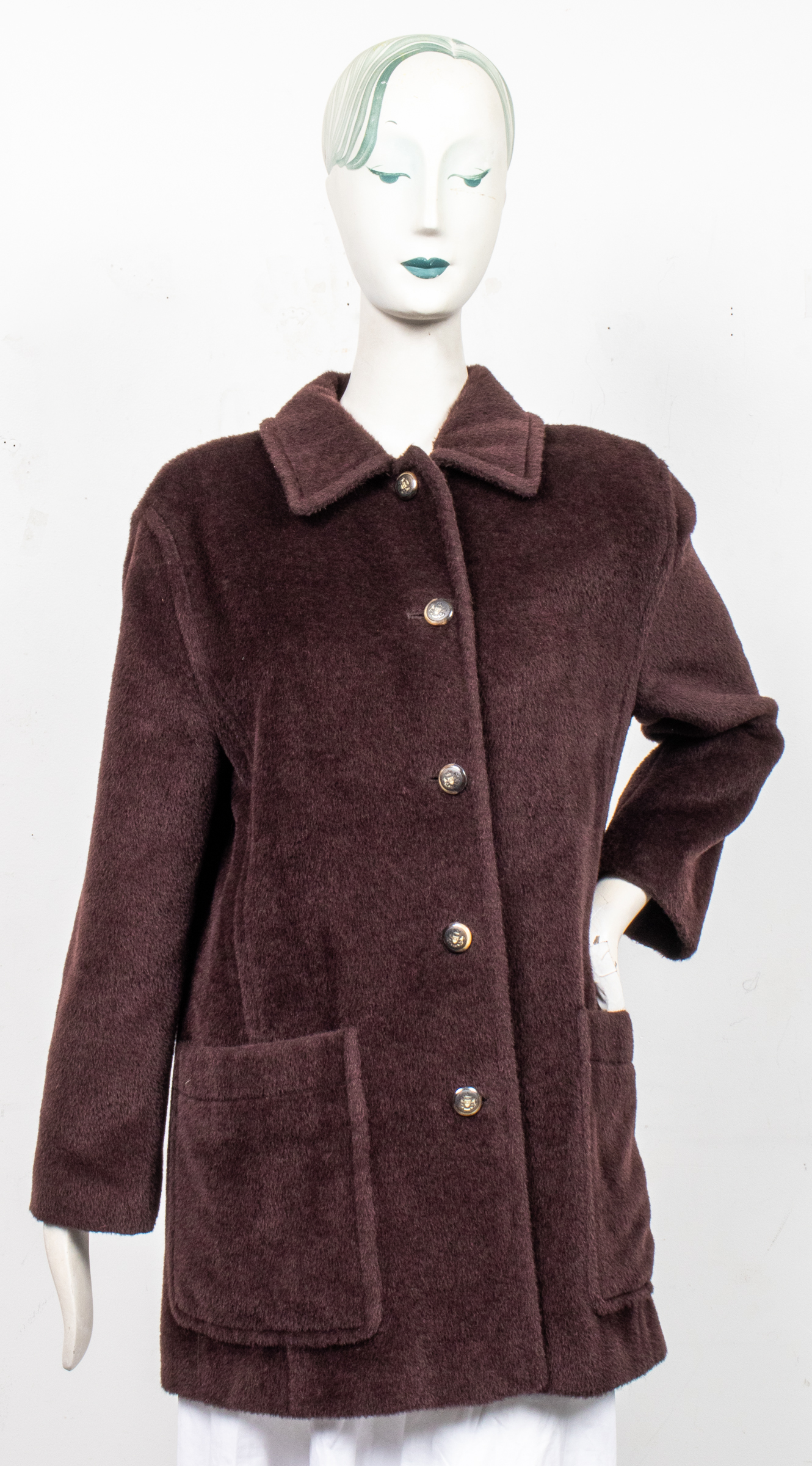 ESCADA BROWN WOOL COAT Escada brown 3c455c