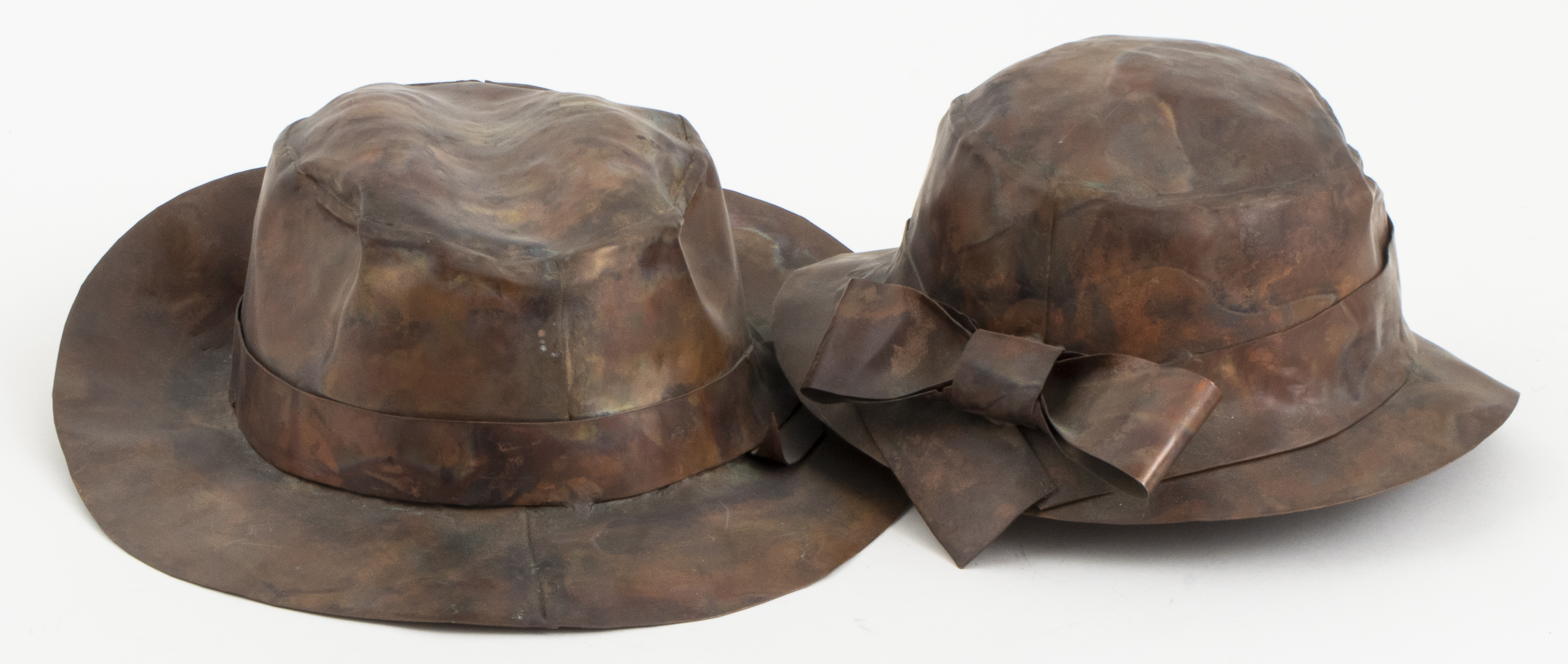 MEXICAN DECORATIVE COPPER HATS,