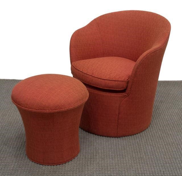 (2) CONTEMPORARY UPHOLSTERED CLUB