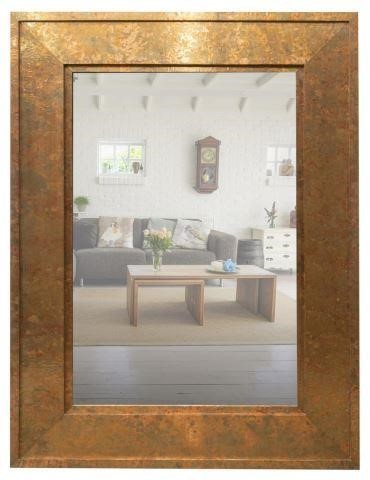 COPPER-CLAD BEVELED WALL MIRROR,