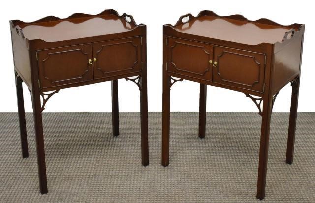 (2) COUNCILL GEORGIAN STYLE MAHOGANY