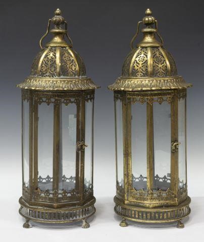  2 DECORATIVE GILT METAL GLASS 3c2037