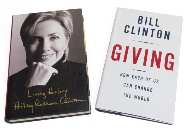 2) AUTOGRAPHED BOOKS BILL CLINTON,