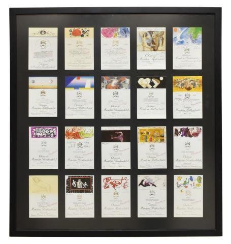 FRAMED CHATEAU MOUTON ROTHSCHILD ART