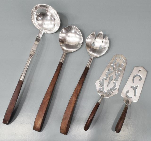  5 MEXICO STERLING SERVING FLATWARE 3c210a