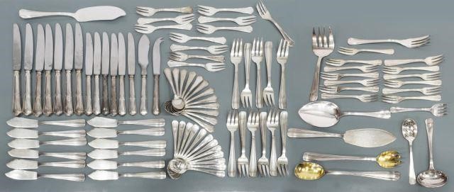  96 FRENCH SILVER PLATE FLATWARE 3c211b