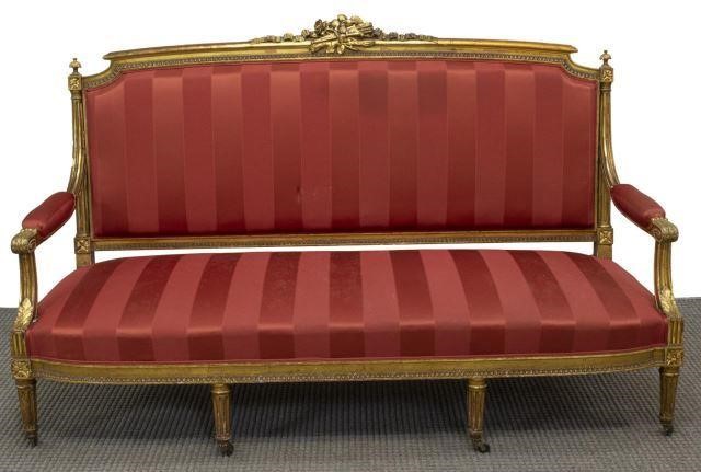 FRENCH LOUIS XVI STYLE GILTWOOD