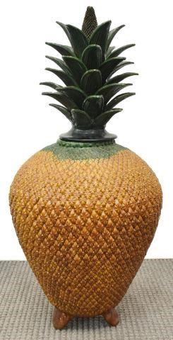 EARTHENWARE PINEAPPLE FORM URN  3c221b