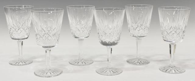 (6) WATERFORD 'LISMORE' CUT CRYSTAL