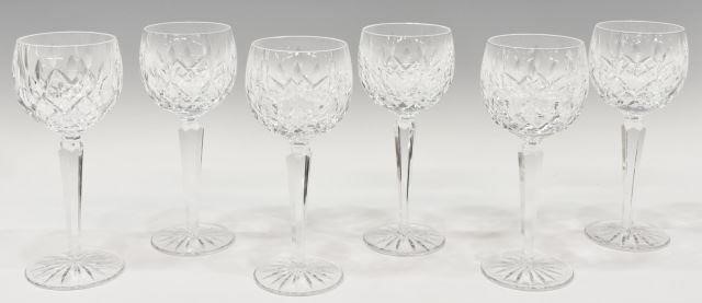 6) WATERFORD 'LISMORE' CRYSTAL