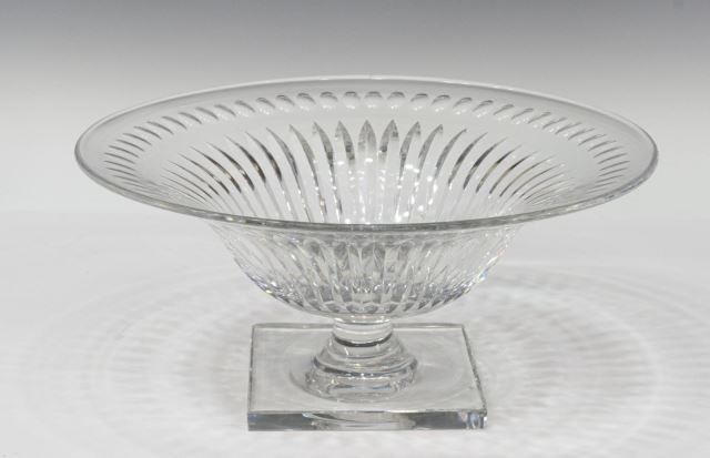 LARGE HAWKES CUT CRYSTAL COMPOTE