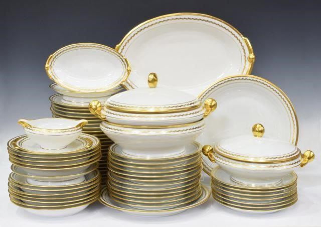 (64) G. ROSIER LIMOGES PORCELAIN DINNER