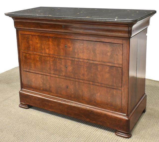 LOUIS PHILIPPE PERIOD MARBLE-TOP