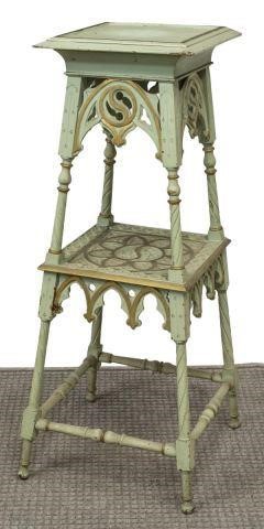 GOTHIC REVIVAL PAINTED TIERED PLANT 3c22b3
