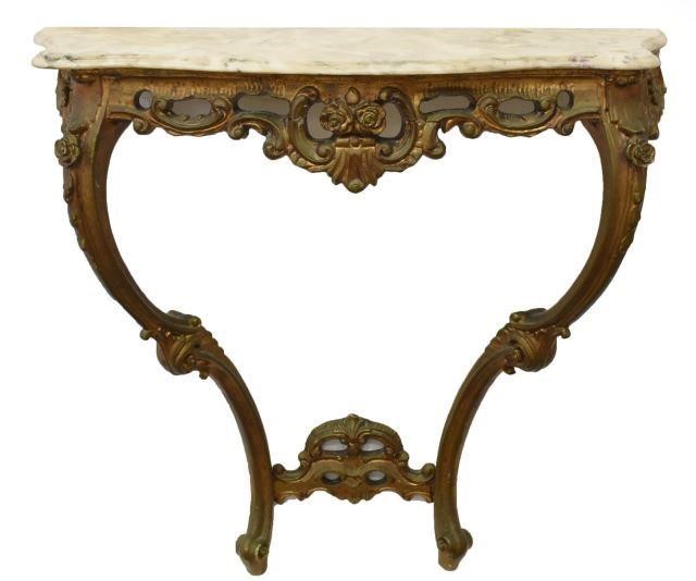 FRENCH LOUIS XV STYLE GILTWOOD 3c22f4