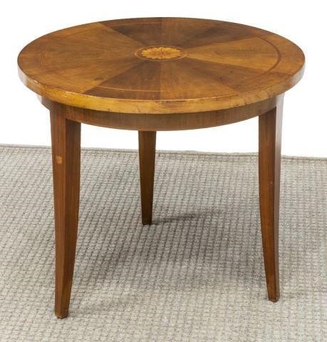 ITALIAN MARQUETRY CIRCULAR TOP 3c22fb