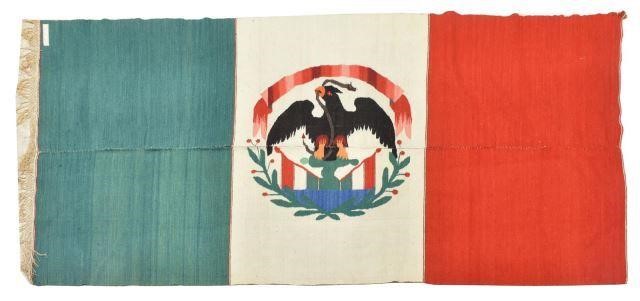 MEXICAN PICTORIAL FLAG SERAPE  3c230d
