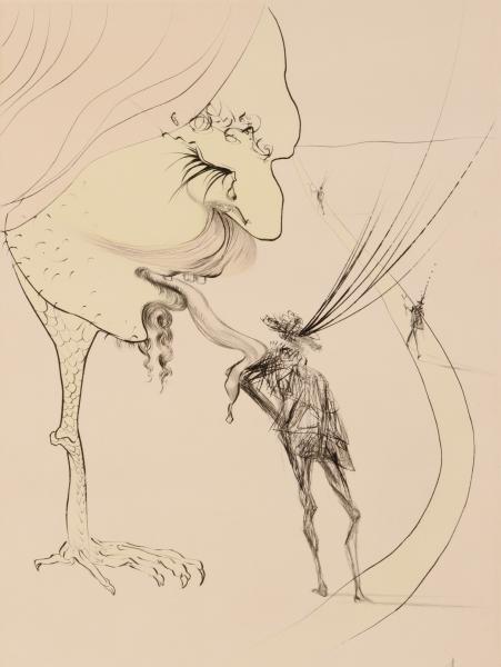 SALVADOR DALI (1904-1989) PENCIL