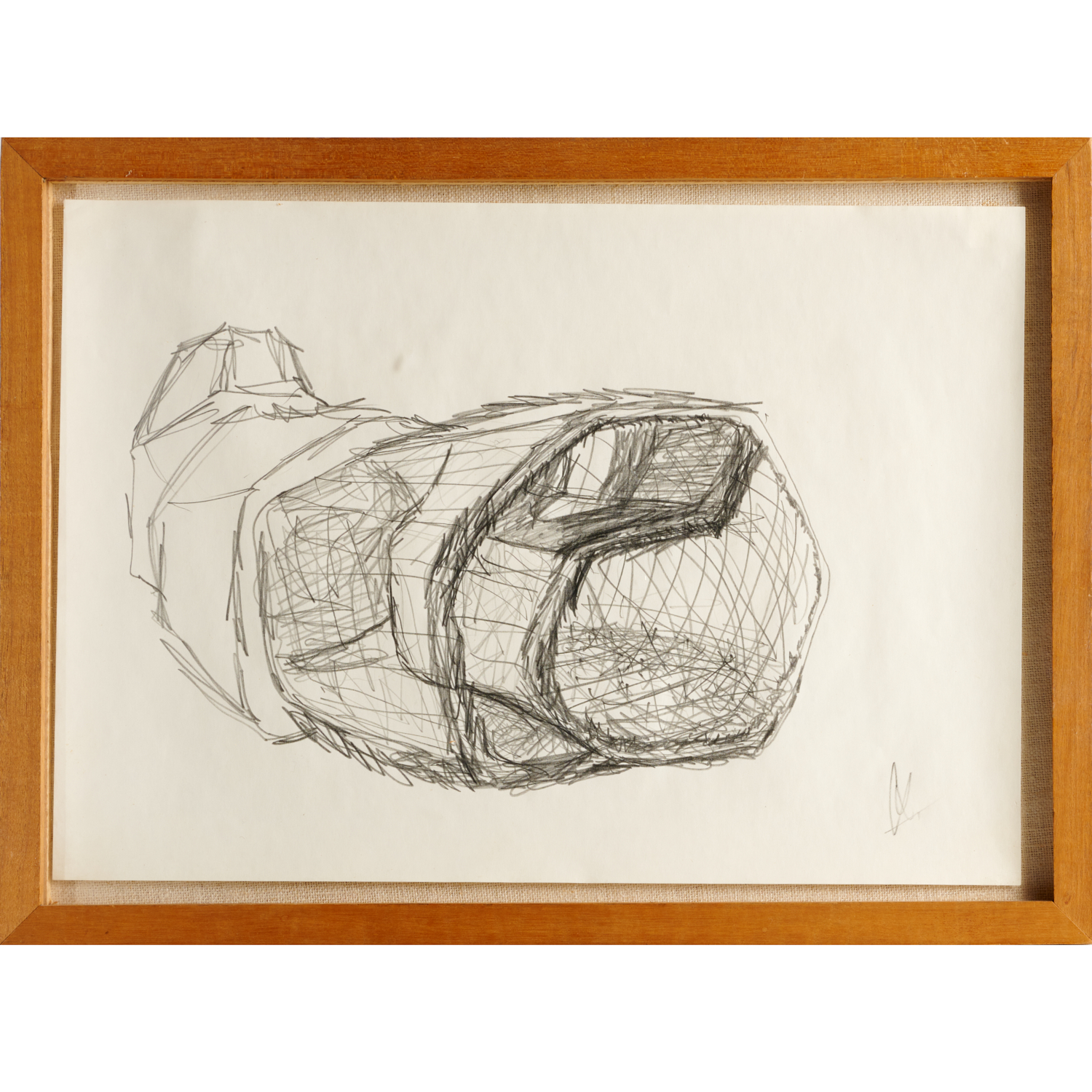 FREDERICK KIESLER PENCIL DRAWING 3c24f2