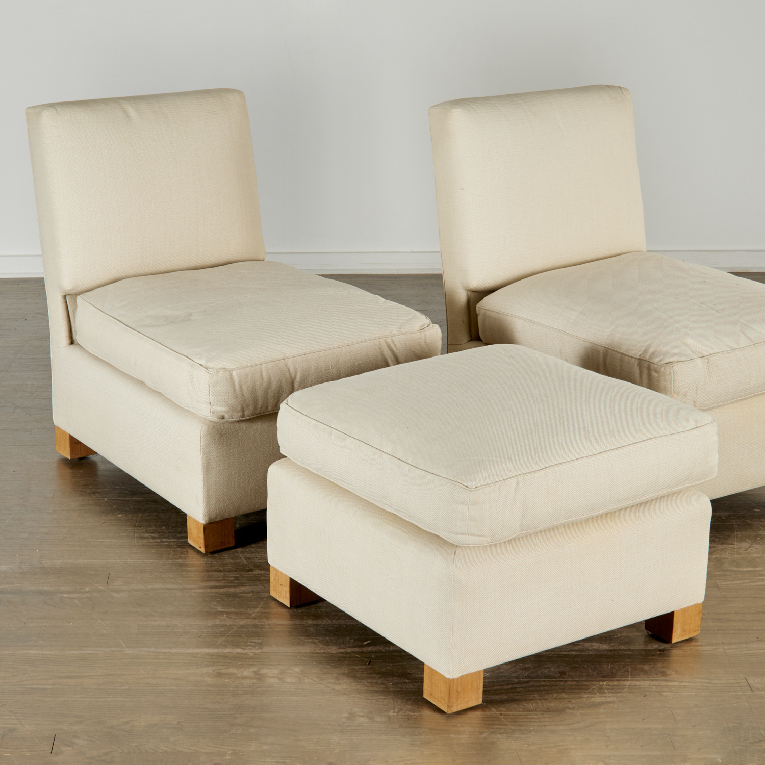 PAIR BILLY BALDWIN SLIPPER CHAIRS AND