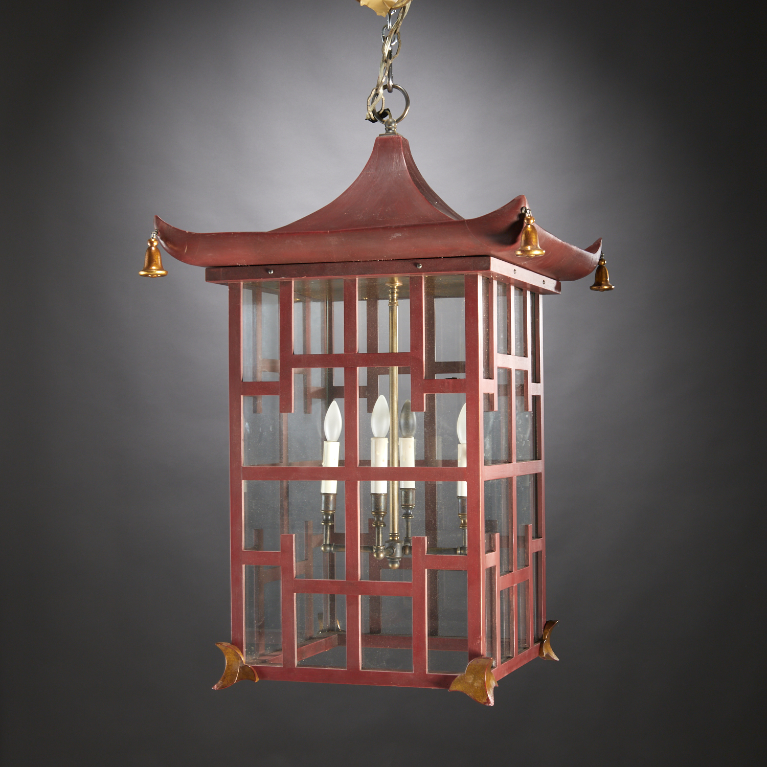 LARGE CHINOISERIE LACQUERED PAGODA FORM 3c25fe
