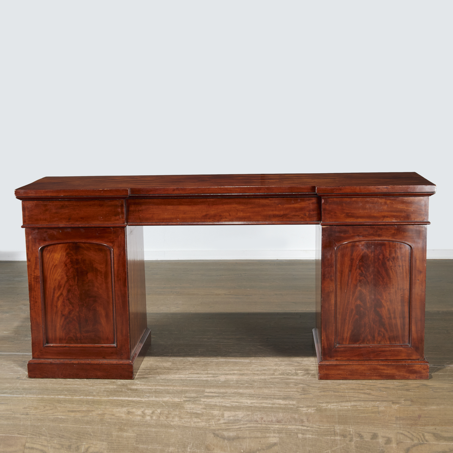 GEORGE IV MAHOGANY PEDESTAL SIDEBOARD