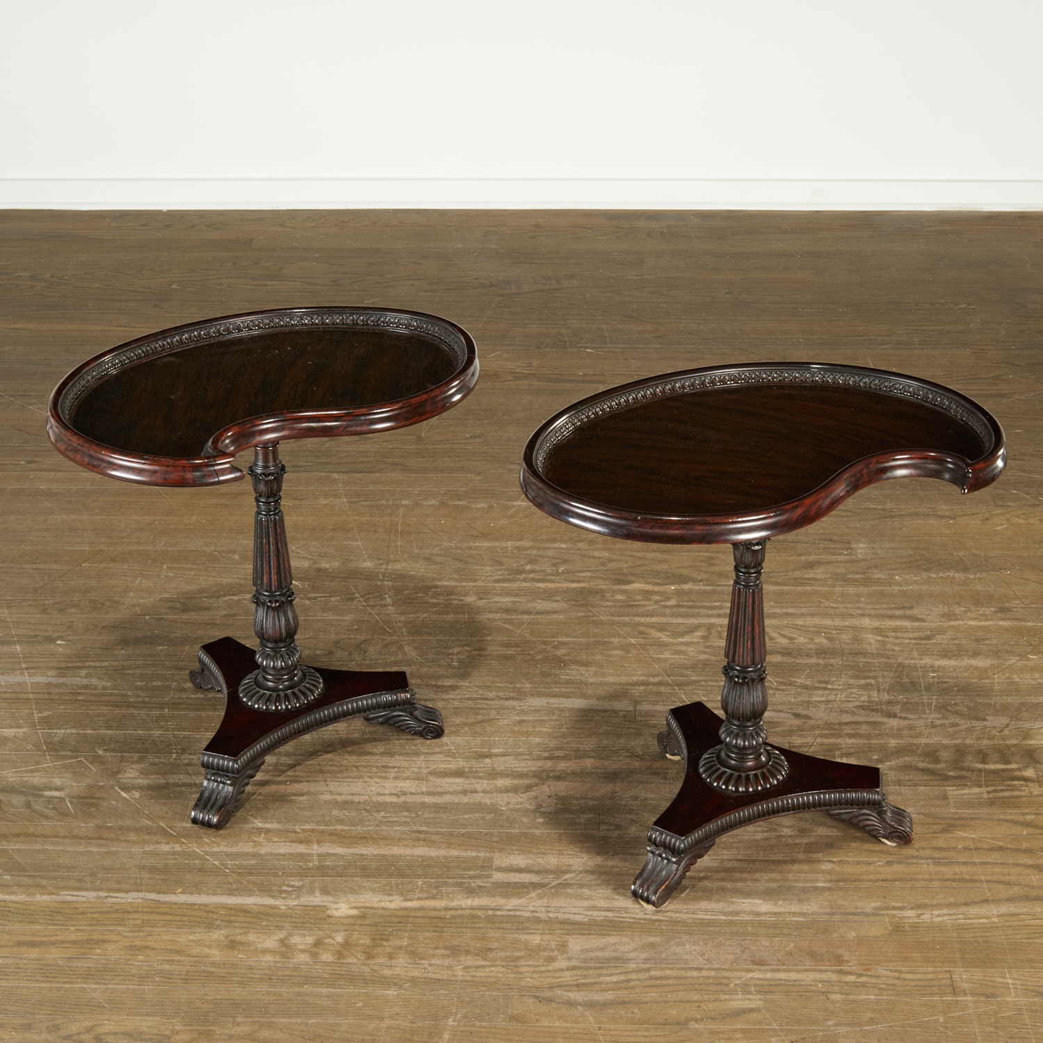 PAIR UNUSUAL WILLIAM IV MAHOGANY