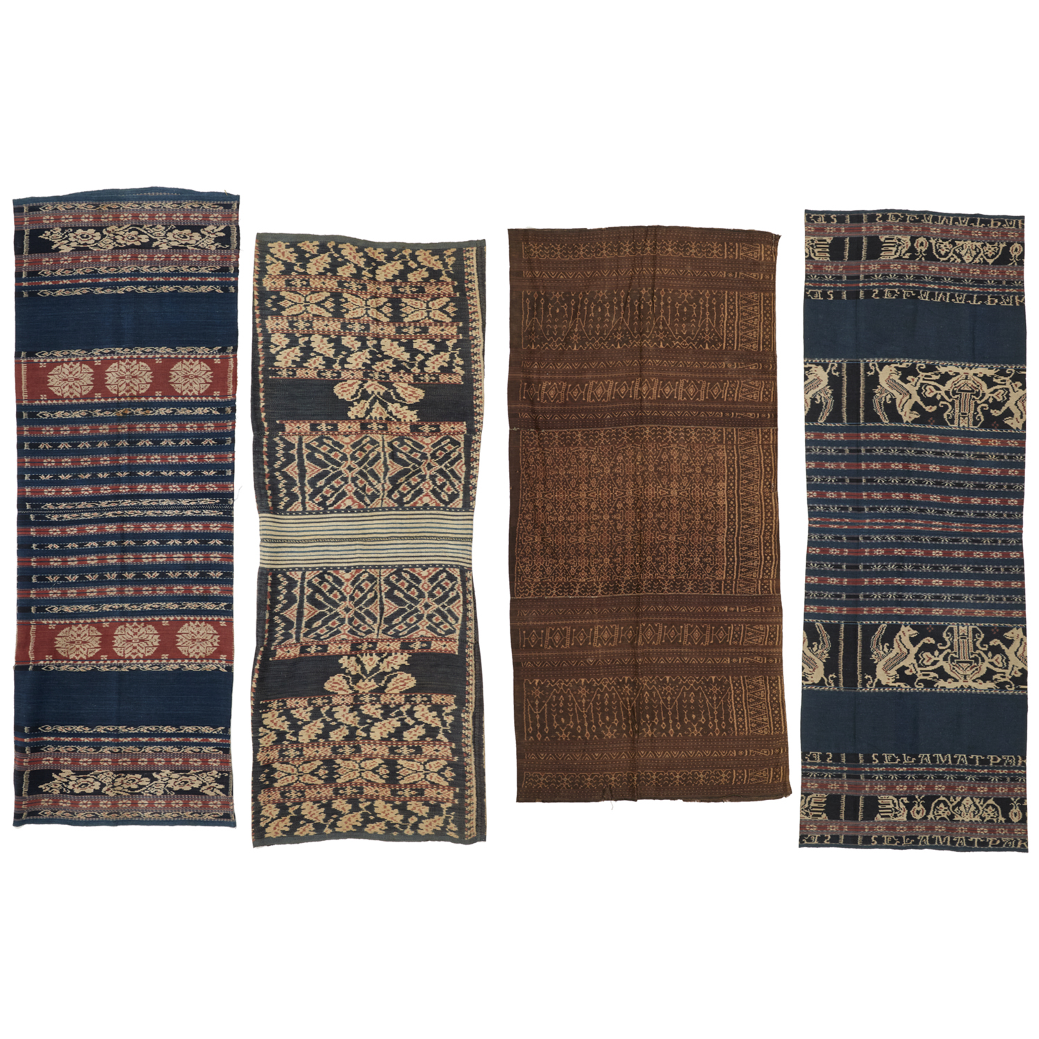 (4) VINTAGE SOUTHEAST ASIAN IKAT