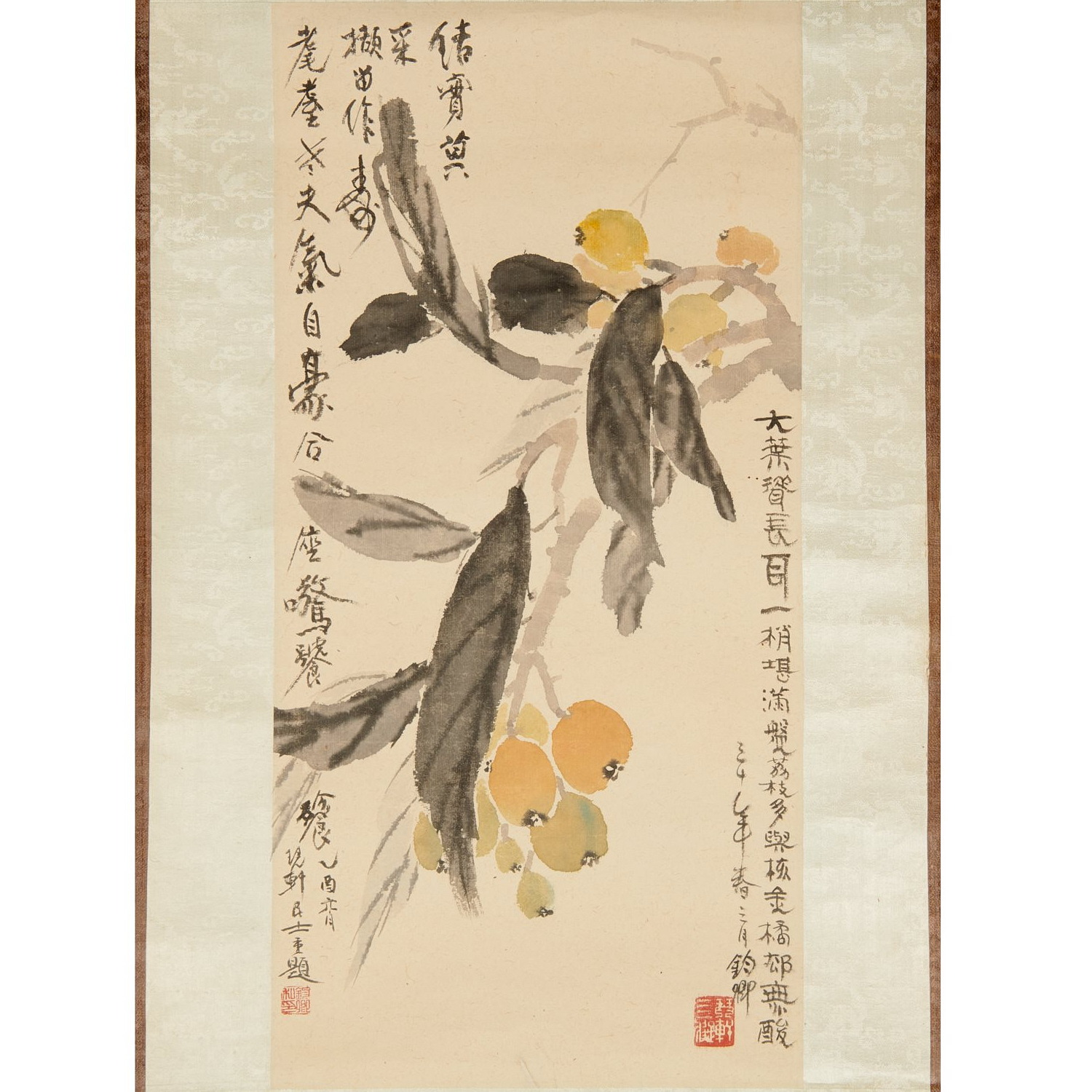 QI BAISHI CIRCLE CHINESE SCROLL 3c2768