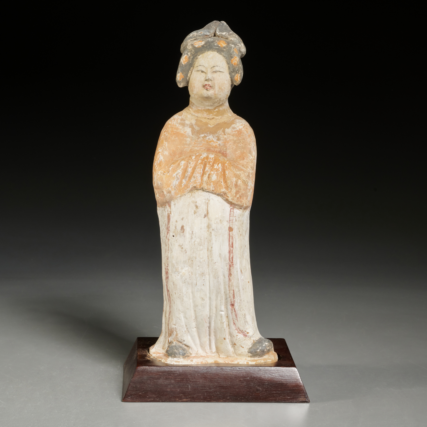 CHINESE PAINTED TERRACOTTA FIGURE 3c2783