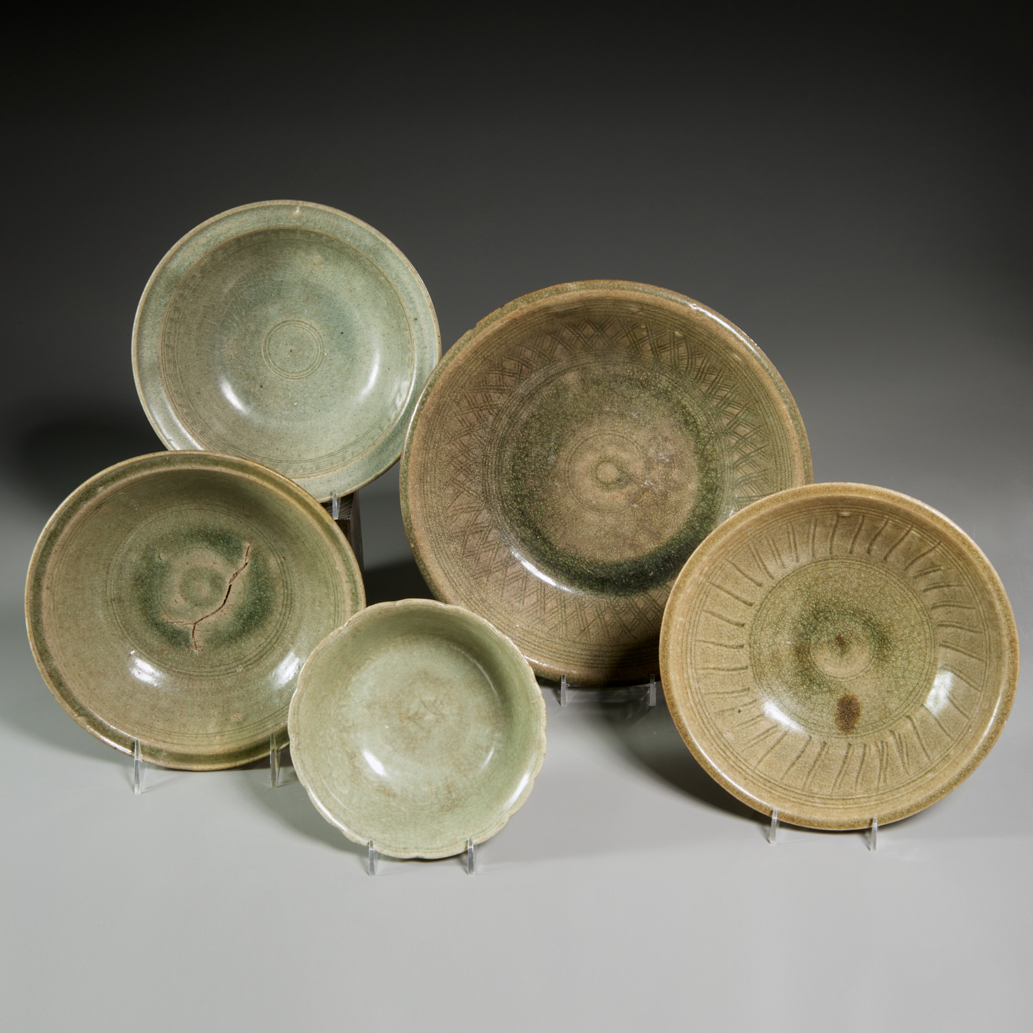 GROUP 5 ANTIQUE ASIAN CELADON 3c2790