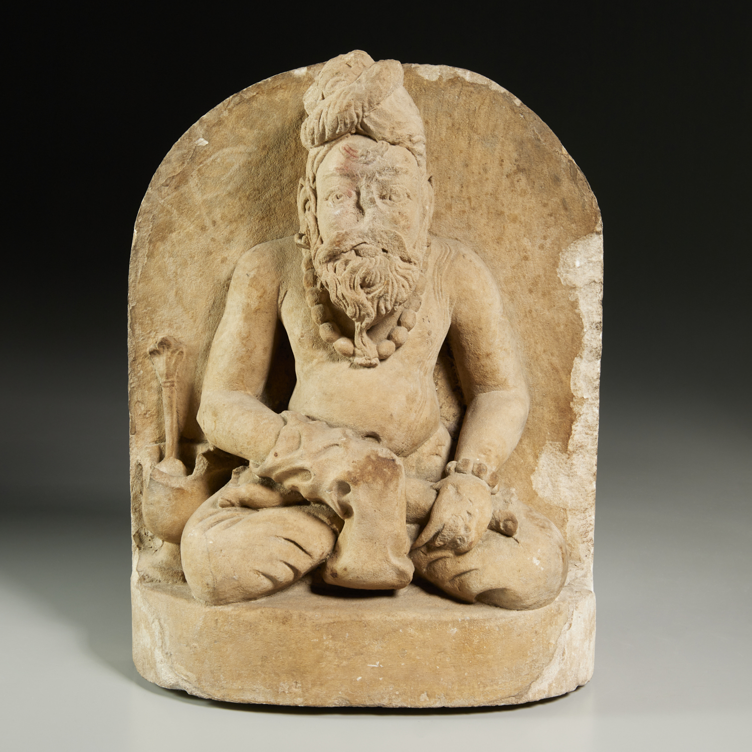 GANDHARAN STONE CARVING OF A BODHISATTVA