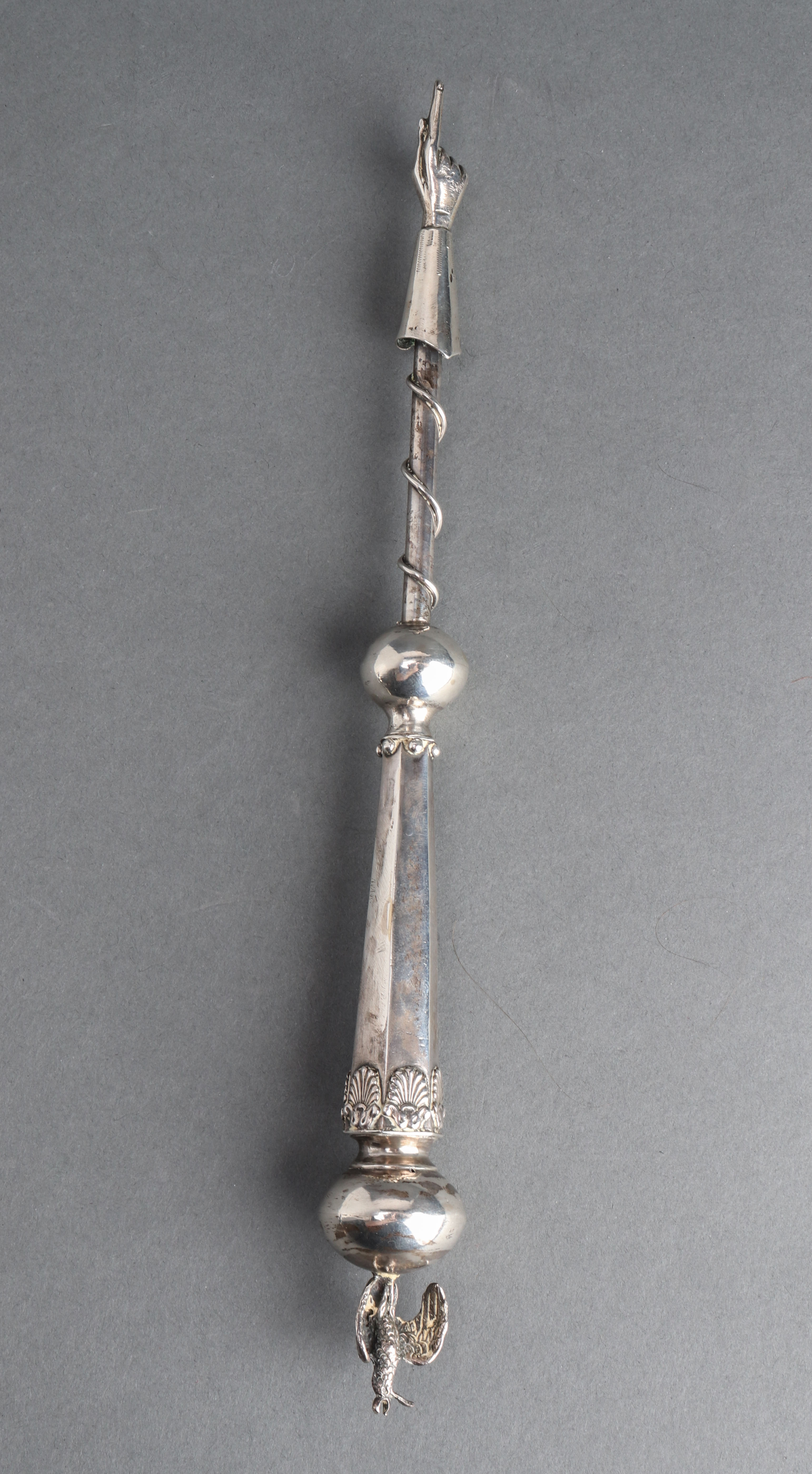 JUDAICA SILVER YAD TORAH POINTER