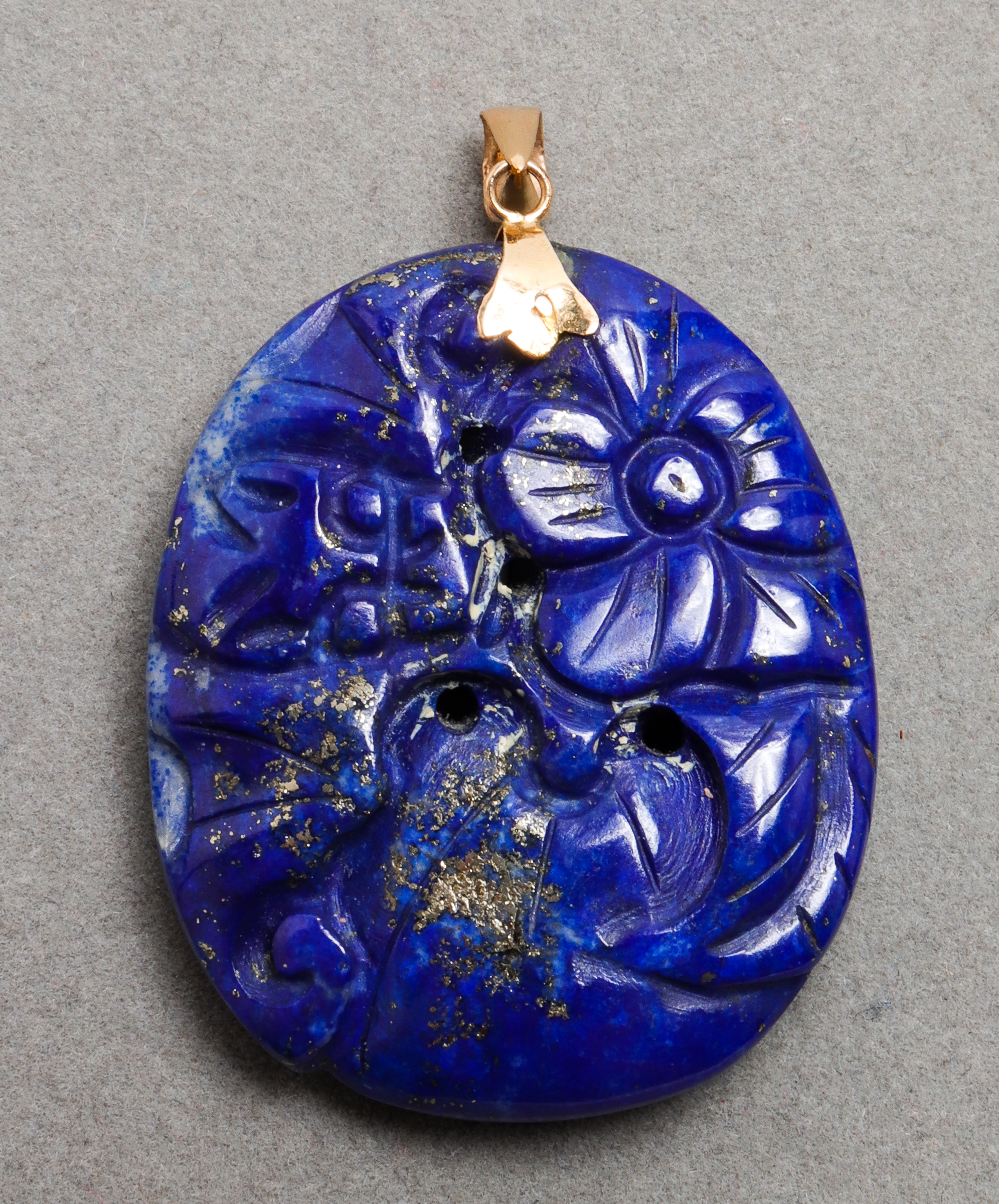 VINTAGE LAPIS LAZULI PENDANT WITH 3c2883