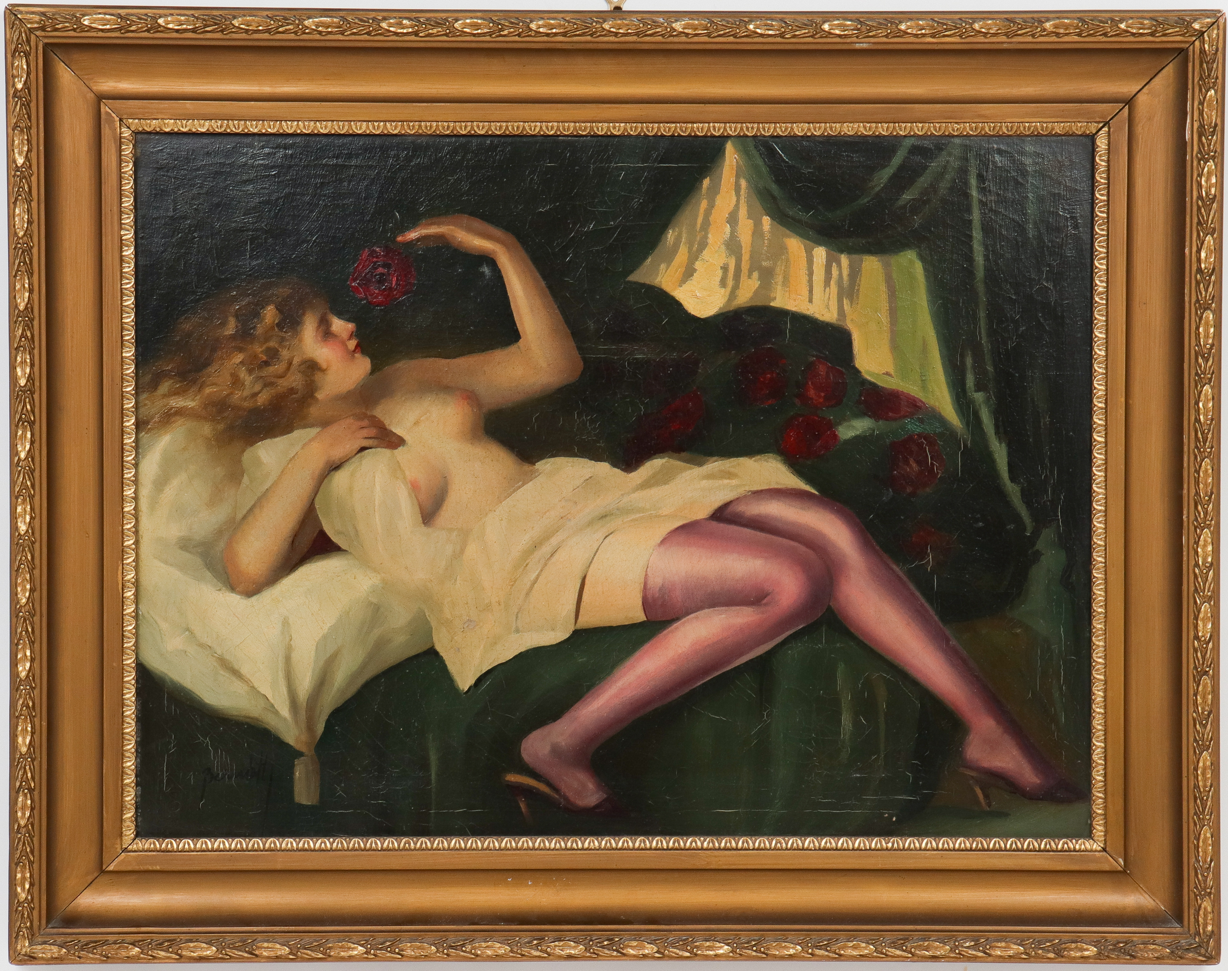 ILMA BERNATH "RECLINING NUDE" OIL