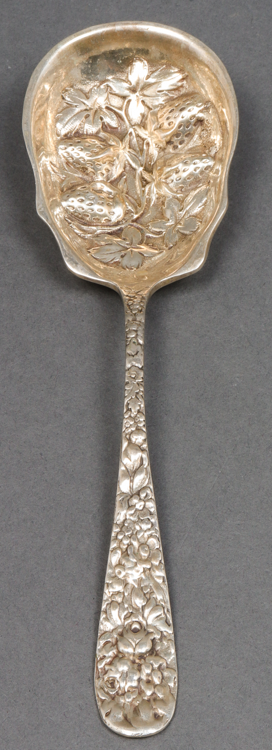 STERLING SILVER REPOUSSE BERRY